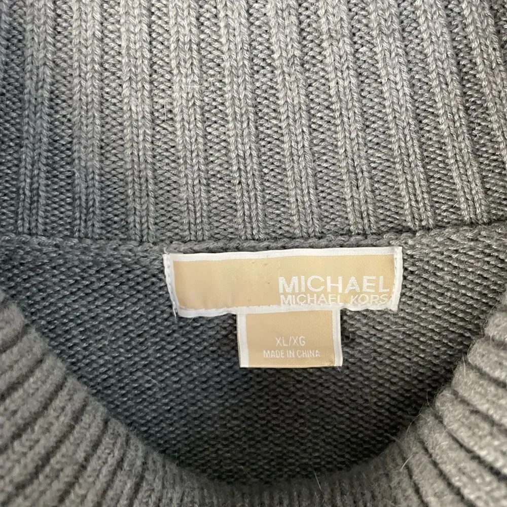 Michael Kors Gray Turtleneck Sweater XL